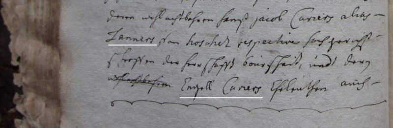 Contrat de mariage, 1737