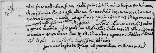 Acte Mariage Quirin Lanners-Marguerite Hennes 1791 Acte Mariage Quirin Lanners-Marguerite Hennes 1791