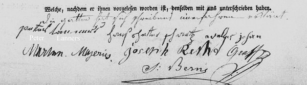 Acte de mariage Pierre Lanners - Barbe Schartz 1824 Acte de mariage Pierre Lanners - Barbe Schartz 1824