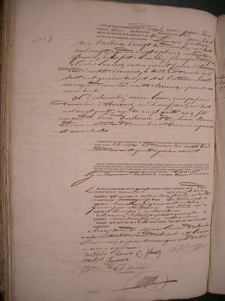 Acte de mariage Guillaume Lanners-Marie Louise Dechambre Acte de mariage Guillaume Lanners-Marie Louise Dechambre