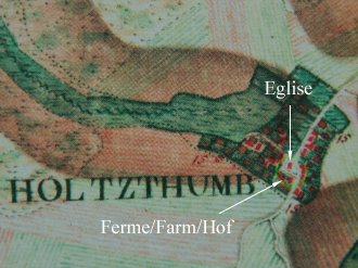 Holzthum, Ferraris-Karte